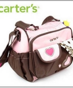 【瞎拼有理】Carter's 防水媽咪包~大包+ 尿墊+防水收納袋~時尚愛心~*◇/母子包/旅行包/媽媽包